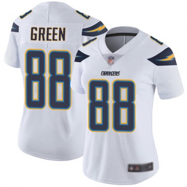 Los Angeles Chargers NFL Football Virgil Green White Jersey Women Limited #88 Road Vapor Untouchable->los angeles chargers->NFL Jersey
